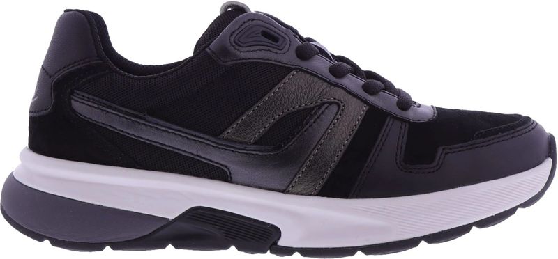 Gabor Dames Sneakers | Zwart | Leer | 56.845.37 | 55285A242 | Gaborshoes