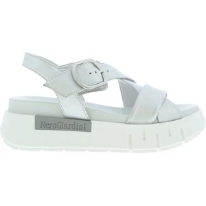 Nero Giardini Dames Sandalen | Zilver | Leer | E513697D-700 | 51078S251 | Gaborshoes