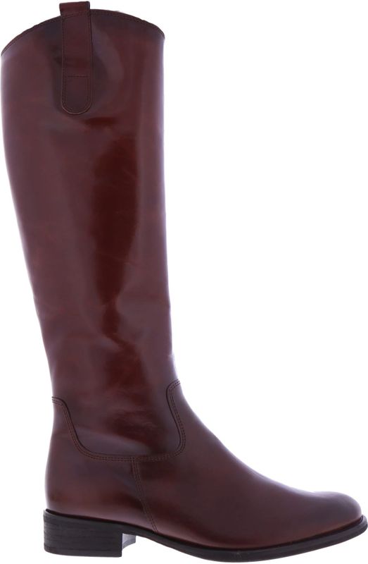 Gabor - 51.648.24 - Lange Laarzen - Cognac - Leer, Schacht 42 cm, Hak 3 cm, Uitneembaar Voetbed