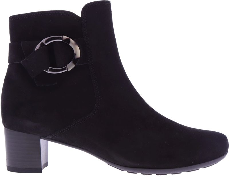 Gabor - Enkellaarsjes - Zwart - Suede