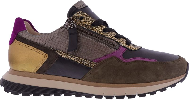 Gabor - Dames Sneakers - Multi Color - Leer - Comfort met Rits