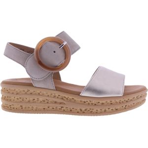 Gabor - Dames Sandalen - Goud - Leer - Verstelbaar Bandje