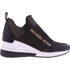 Michael Kors Dames Sneakers | Zwart | Leer | 43F3WIFS1M080 | 53317A232 | Gaborshoes