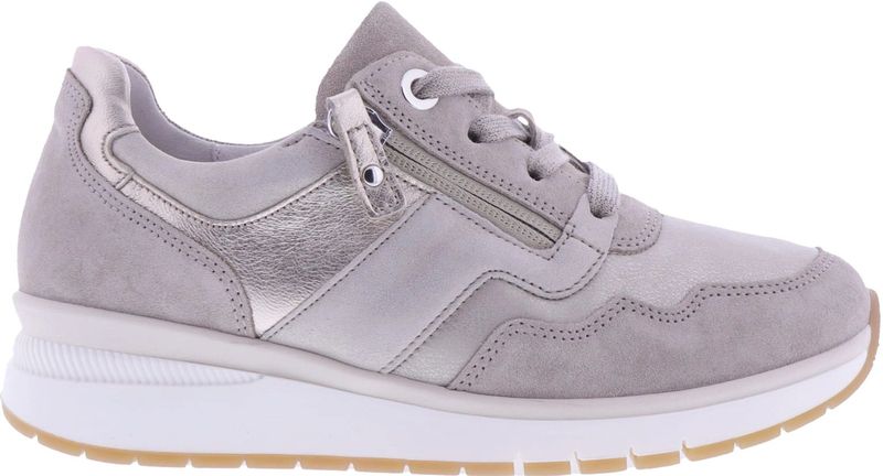 Gabor - Sneakers - Beige - Leer - Uitneembaar Voetbed