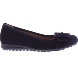 Gabor - Ballerina - Zwart - Suede