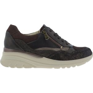 Waldlaufer Dames Sneakers | Bruin | Leer | 927003 600 355 | 55037B252 | Gaborshoes