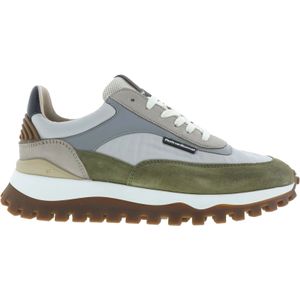 Floris Van Bommel Heren Sneakers | Groen | Leer | SFM-10157-52-02 | 40021H251 | Gaborshoes