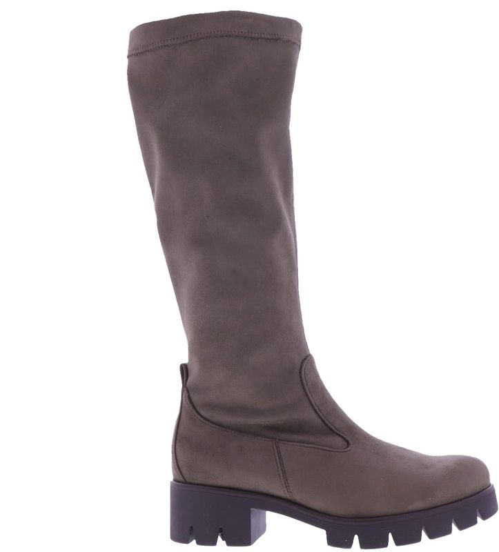 Gabor - 51.719.43 - Knielaarzen - Taupe - Suède, Hakhoogte 3 cm, Schachthoogte 40 cm, Voetwijdte G