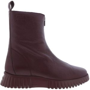 Wonders - A-4403 - Enkellaarsjes - Rood - Leer