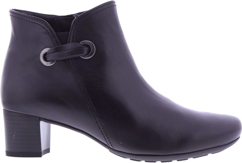 Gabor - Enkellaarsjes - Zwart - Leer