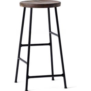 Hay Cornet Barkruk 65cm Smoked Oak Onderstel Zwart Gepoedercoat