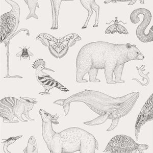 Ferm Living Katie Scott Animals Behang Off-White