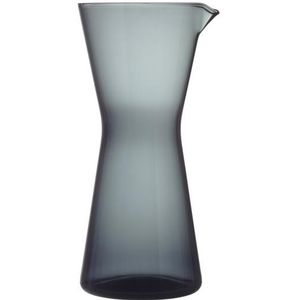 Iittala Kartio Waterkan / Waterkaraf - Karaf gemaakt van Glas - Donkergrijs - 95cl - 1 Stuk