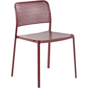 Audrey tuinstoel burgundy met burgundy frame
