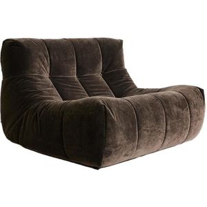 HKliving Lazy Lounge Chair Fauteuil Royal Velvet Espresso