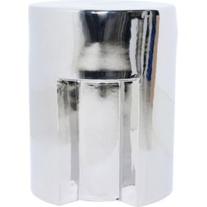 HKliving Stoneware Bijzettafel Chrome