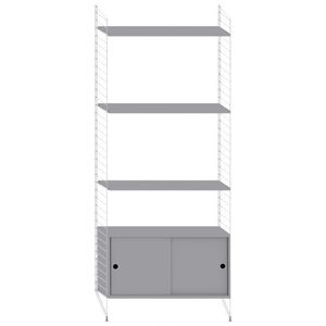 String Furniture Hoge Kast Small Grijs
