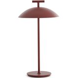 Kartell Mini Geen-A Tafellamp Oplaadbaar LED Brick Red