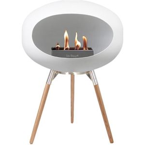 Le Feu Ground Wood Haard Bio Ethanol Low White Soaptreated Oak