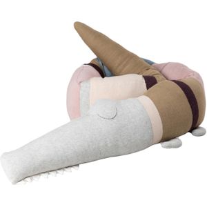 Sleepy Croc krokodil knuffel gebreid Powder Rose mix