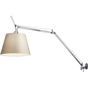 Artemide Tolomeo Mega Wandlamp Retrofit Schakelaar Alu Perkament 42