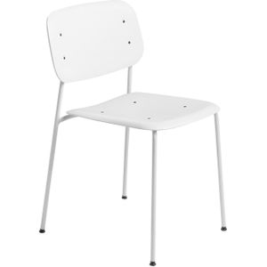 Hay Soft Edge 45 Stoel Wit Gepoedercoat Onderst Wit