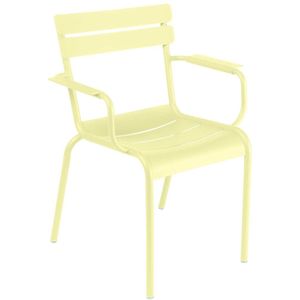 Fermob Luxembourg Tuinstoel Met Armleuning Frosted Lemon