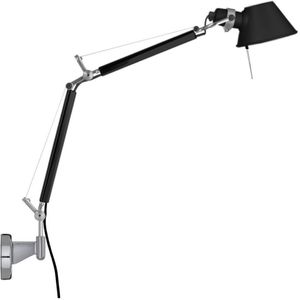 Artemide Tolomeo Micro Parete Wandlamp Retrofit Zwart