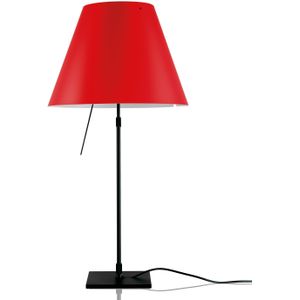 Luceplan Costanza Tafellamp Telescopisch Met Dimmer Zwart/Primary Red