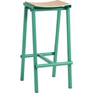 Hay Taburete 8 Barkruk H75 Gelakt Eiken Soft Jade