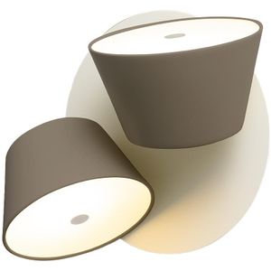 Marset Tam Tam A2 Wandlamp Halfmat Bruingrijs