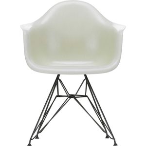 Vitra Eames DAR Fiberglass Stoel Zwart Parchment