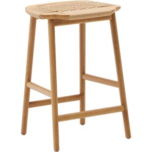 Kave Home Enit Barkruk 65cm Eiken