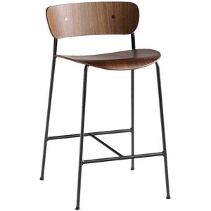 &tradition Pavilion AV7 Barkruk 65cm Gelakt Walnoot