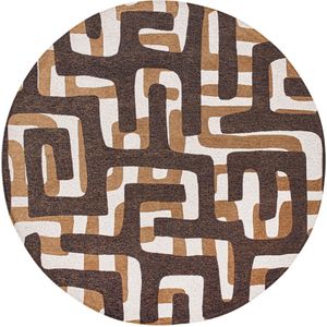 Louis de Poortere - Craft Kuba Round Bison 9335 - Ø 240 cm