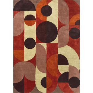 Brink & Campman - Decor Cosmo Red Pale Green 95203 - 200 X 280 cm