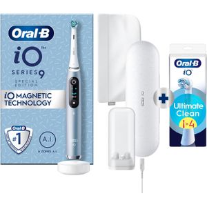 Oral-B iO 9 Special Editie Elektrische Tandenborstel Blauw + 4 Opzetborstels