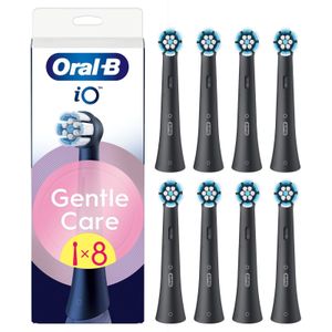 Oral-B iO Series Gentle Care Opzetborstels Zwart  8 Stuks
