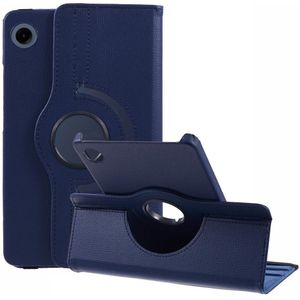 Samsung Galaxy Tab A9 Hoesje - 360° Rotating Book Case - Donkerblauw
