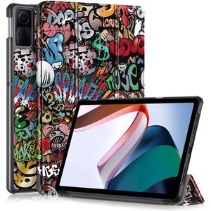 Xiaomi Redmi Pad SE (11 inch) Hoesje - Tri-Fold Book Case met Wake/Sleep - Graffiti
