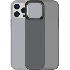 iPhone 13 Pro Hoesje - BASEUS Simple Soft TPU Back Cover - Zwart