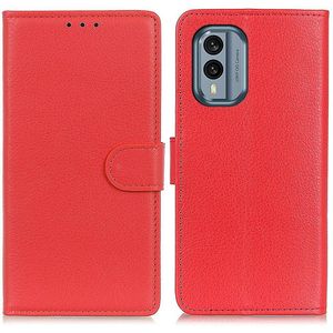 Nokia X30 Hoesje - Coverup Book Case - Rood