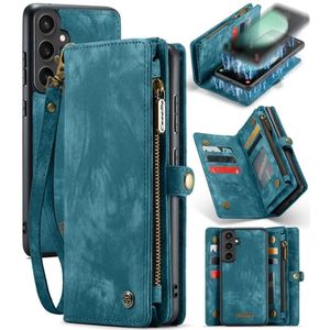 Samsung Galaxy S23 FE Hoesje - CaseMe 008 2-in-1 Book Case & Back Cover met Portemonnee - Blauw