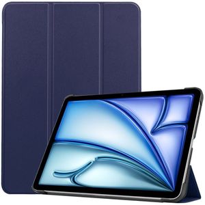 iPad Air 11 (2024) Hoesje - Tri-Fold Book Case met Wake/Sleep - Blauw