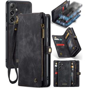 Samsung Galaxy S24 Plus Hoesje - CaseMe 008 2-in-1 Book Case & Back Cover met Portemonnee - Zwart