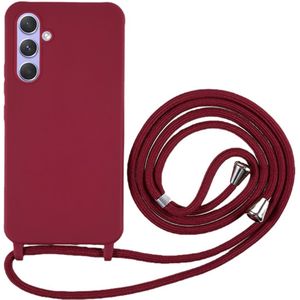 Samsung Galaxy A36 Hoesje - Coverup Colour TPU Back Cover met Koord - Bordeaux