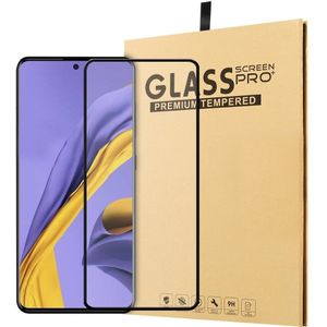 Samsung Galaxy A51 Screen Protector - Full-Cover Tempered Glass - Zwart