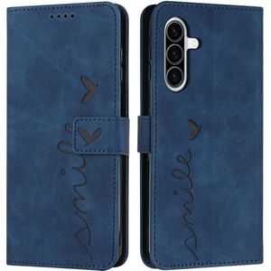 Samsung Galaxy A36 Hoesje - Coverup Smile Book Case - Blauw
