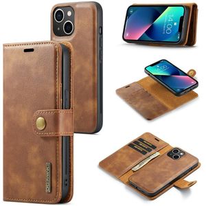 iPhone 15 Hoesje - DG.MING 2-in-1 Book Case & Back Cover - Bruin