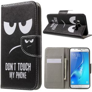 Samsung Galaxy J5 (2016) Hoesje - Book Case - Don't Touch